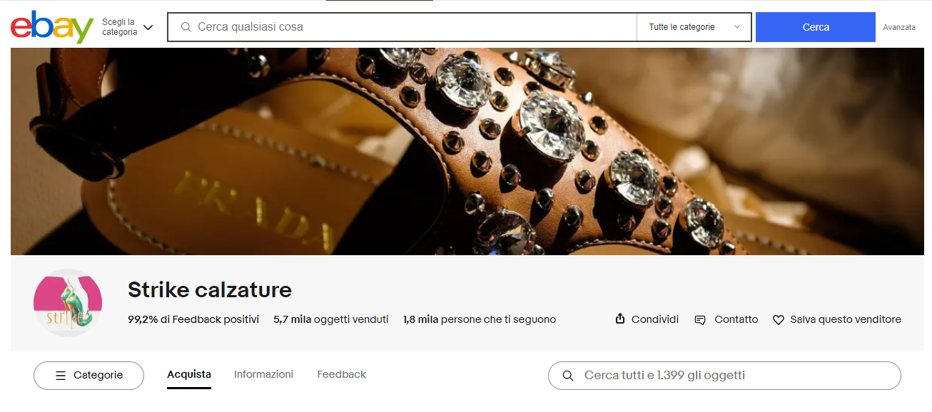 strike calzature ebay scarpe negozio affidabile