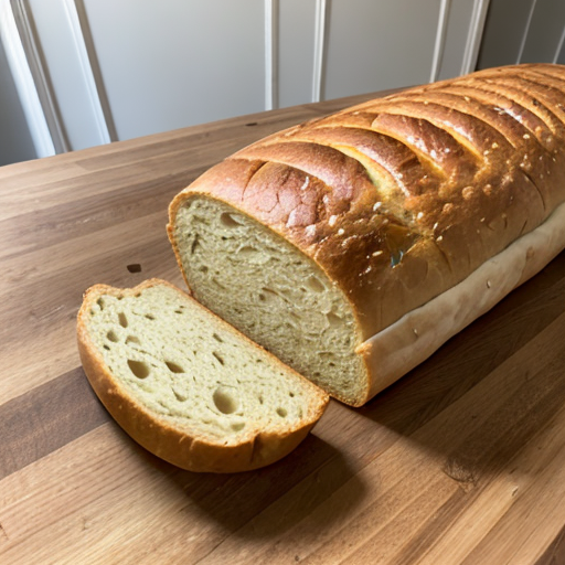 pane fatto in casa con la macchina per pane
