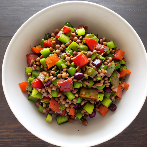 Insalata di legumi e verdure