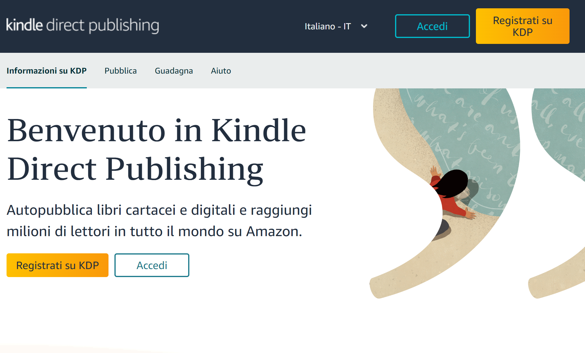 pagina ufficiale servizio amazon pubblicazione libri