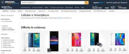 amazon cellulari