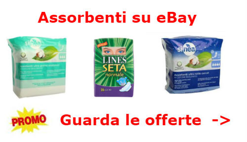 assorbenti ebay