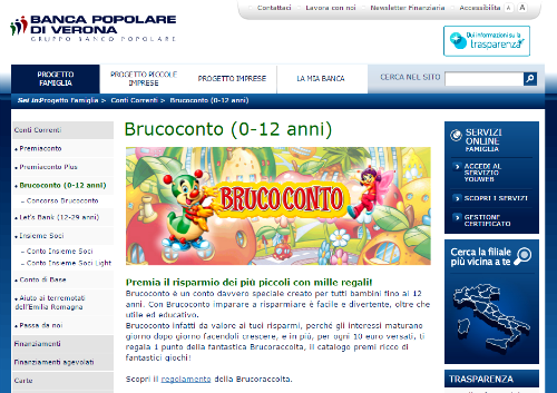 conto banca popolare di Verona