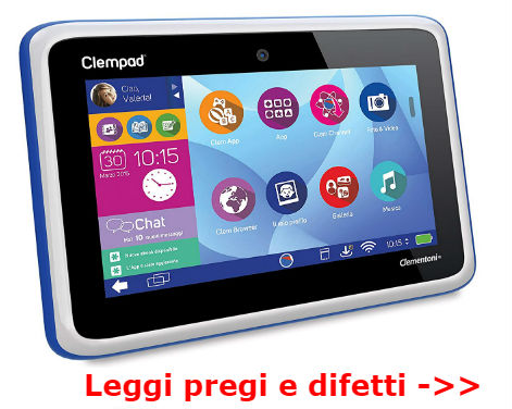 clempad tablet bambini