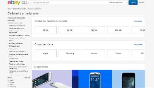 ebay cellulari negozi