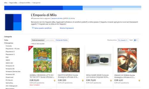 emporio di milo videogiochi