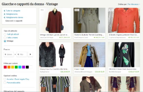 sito etsy vintage