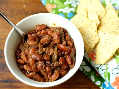 fagioli e pancetta - cucinare con gli avanzi