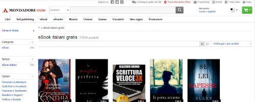 in mondadori ebook gratis