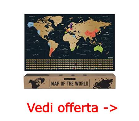 mappamondo che si gratta regalo