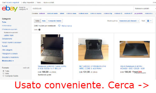 notebook ebay usati