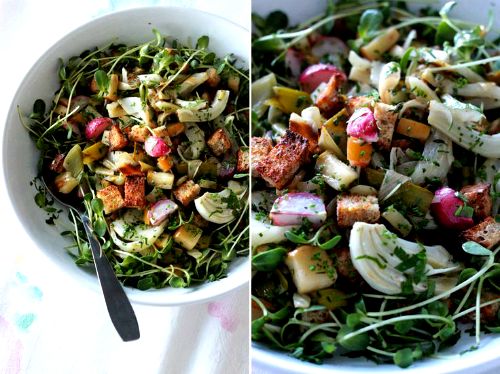 panzanella con avanzi di cucina