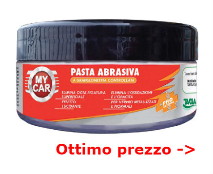 pasta abrasiva per graffi auto