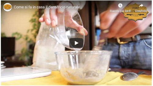 preparazione sbiancante denti video