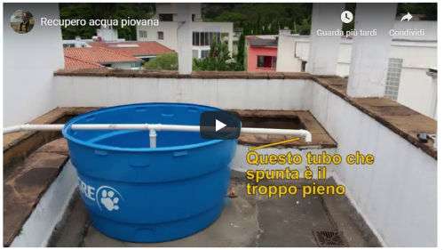 recupero acqua piovana giardino