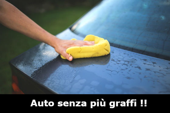 rimuovere i graffi dalla carrozzeria auto