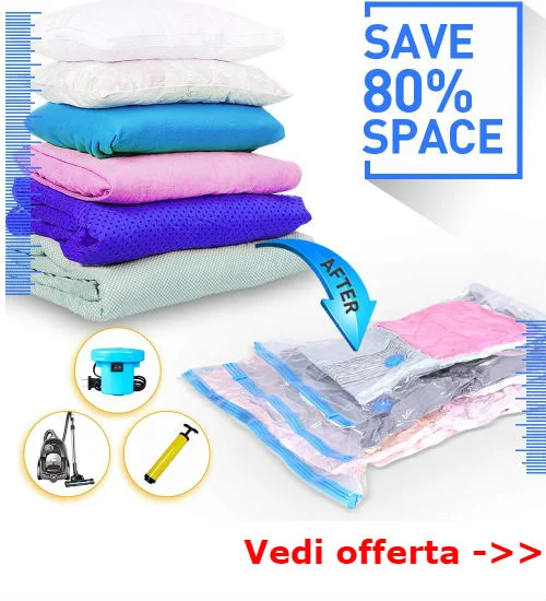 sacchetti per vestiti sottovuoto