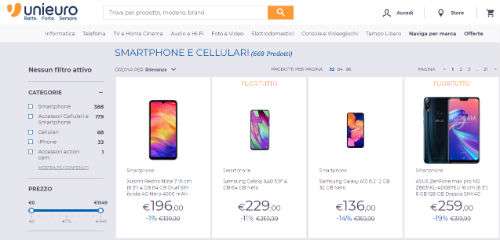 unieuro cellulari