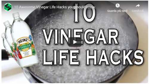 utilizzo aceto in casa video